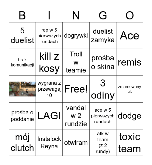 VALORANT Bingo Card