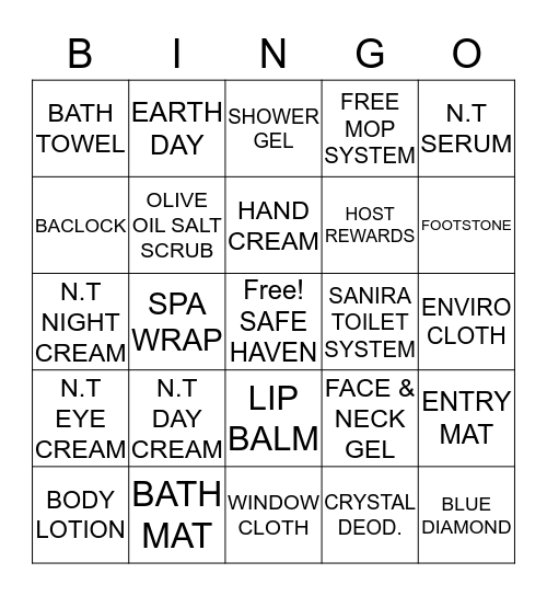 EARTH DAY BINGO Card