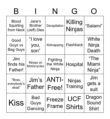 Miami Connection - Round 3 Bingo Card