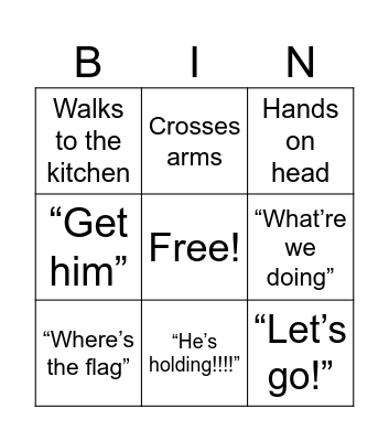 Cowboy bingo Card
