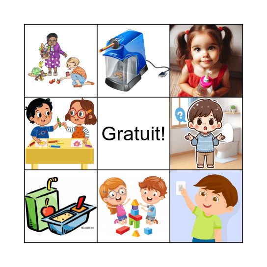 Est-ce que __? Bingo Card