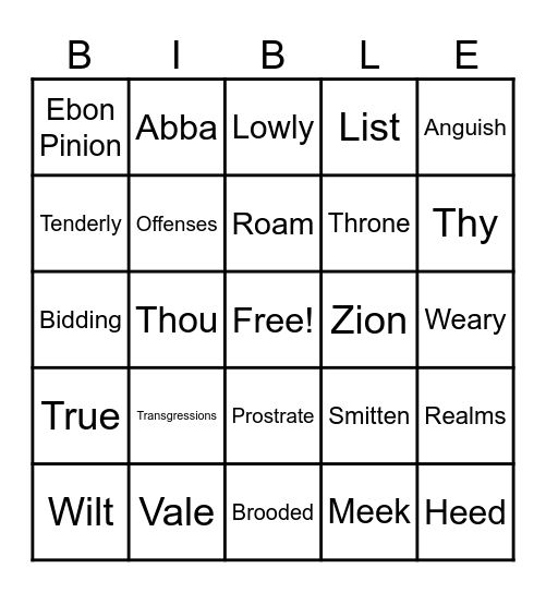 Bingo Card