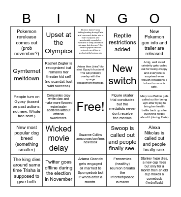 2024 Bingo Card