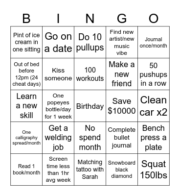 Bingo 2024 Bingo Card