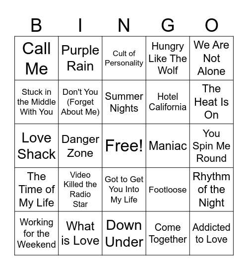 Bingo Card