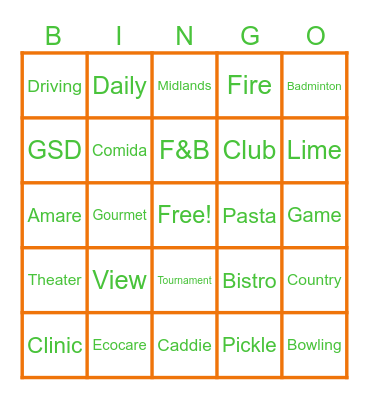 TH Bingo Bonanza #1 Bingo Card