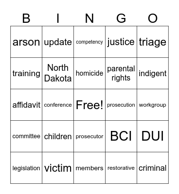 2024 NDSAA Conference Bingo Card