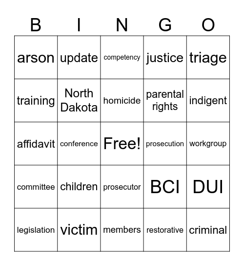 2024 NDSAA Conference Bingo Card