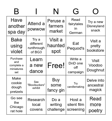 2024 Bingo Card