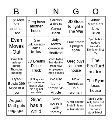 CWS 2024 Bingo Card