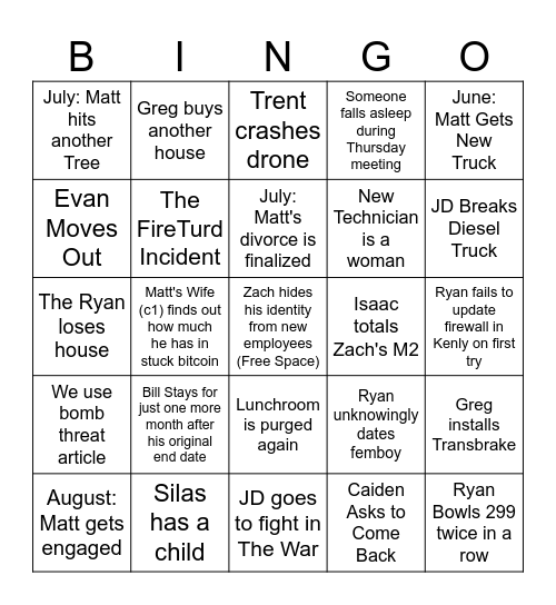 CWS 2024 Bingo Card