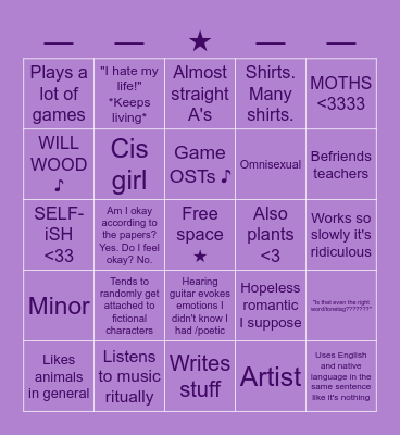 Novaloo bingo! ★ Bingo Card