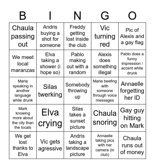 Scheveningen Bingo 2024 Bingo Card