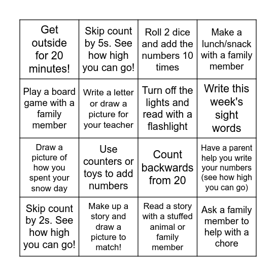 Mr. Dan's E-Learning Day BINGO! Bingo Card