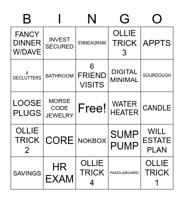 2024 Bingo Card