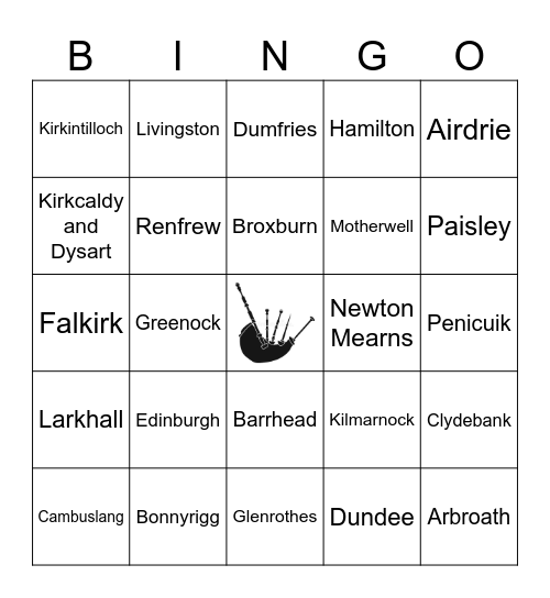 Burns Night 2024 Bingo Card