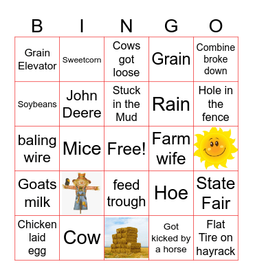 FARMING BINGO! Bingo Card