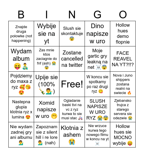 2024 predictions 🥳😘🥰 Bingo Card