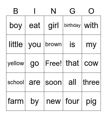 Green Clubs Bingo Card