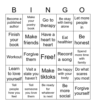 2024 Bingo Card