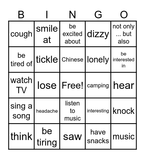 B10 Unit 1-3 Bingo Card
