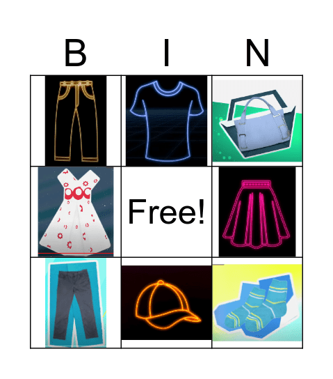 Bingo clothes Bingo Card