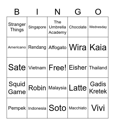 Bingo with Eisher Bingo Card