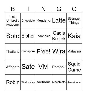 Bingo with Eisher Bingo Card