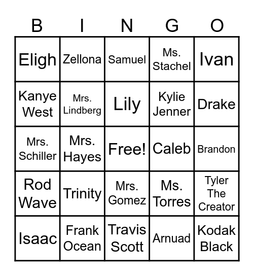 Amigo Bingo!!! Bingo Card