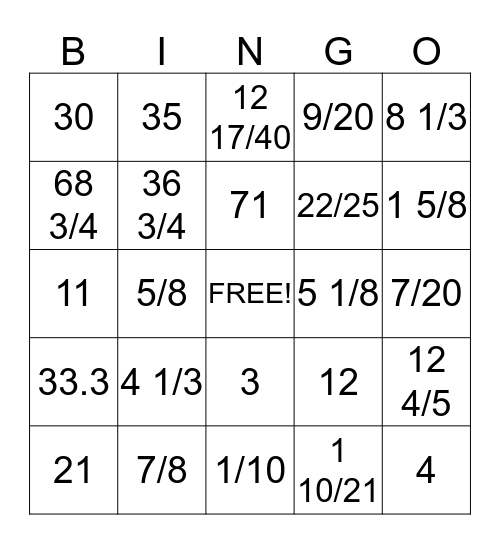 STAAR BINGO 1 Bingo Card