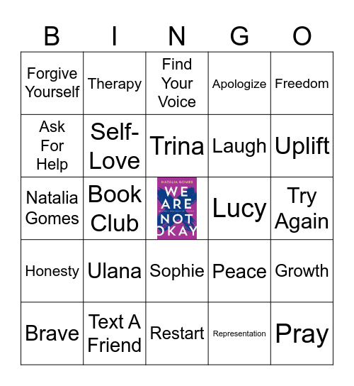 "We Are Not Okay" Bingo Card