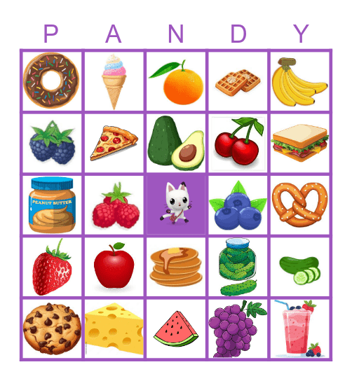 Snacky In My Packy Bingo! Bingo Card