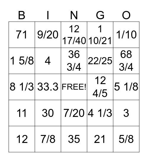 STAAR BINGO 1 Bingo Card