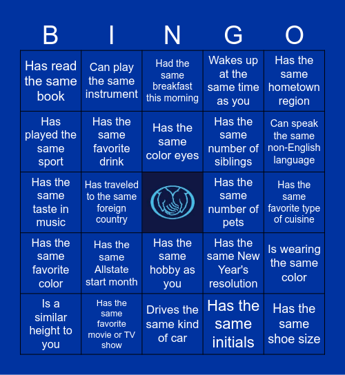 Find Someone Who. . . Bingo Card