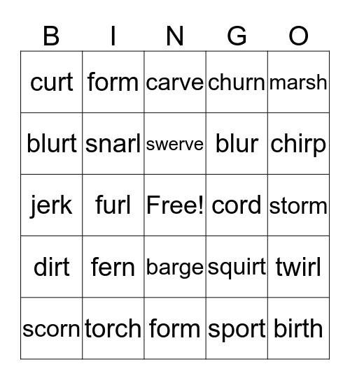 Wilson 8.1 BINGO Card