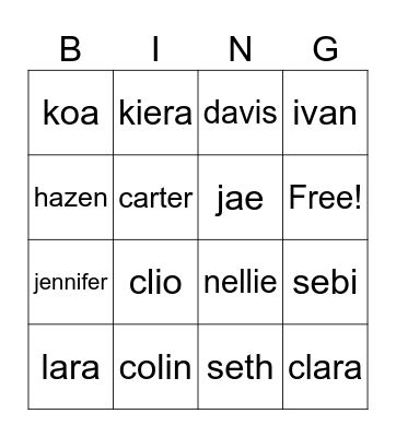 orgy group kissy time yum Bingo Card