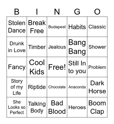 These are 10 Years Old... Bingo Card