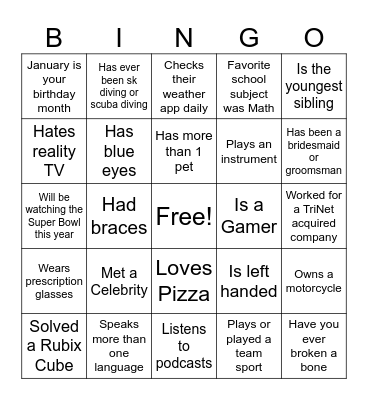 Customer Success Transformation Town Hall Bingo Card