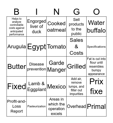 PS 2 #1 Bingo Card