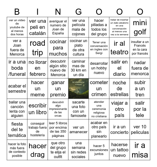 ARG Bingo Card