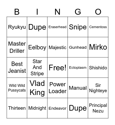 2-A Bingo Card