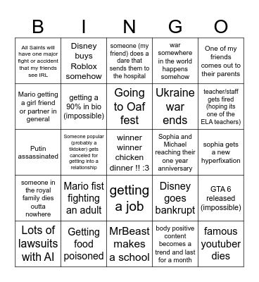 MAY'S 2024 BINGO Card