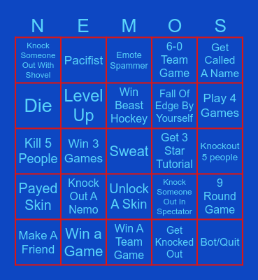 Party animals Bingo Card