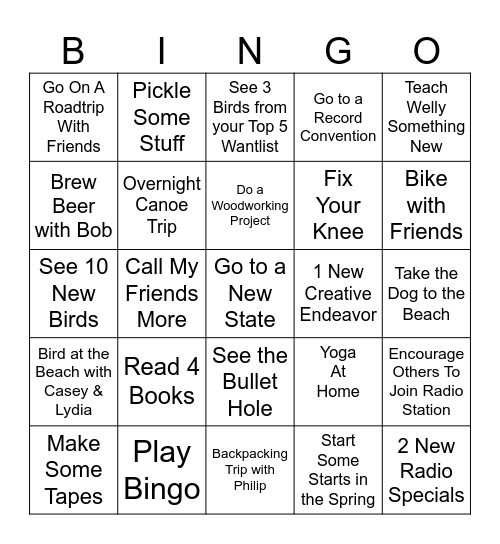 2024 Bingo Card