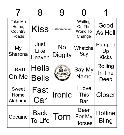 BOOM BOX BINGO : THE DECADES VOL. 2 Bingo Card