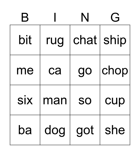 open/closed review Bingo Card