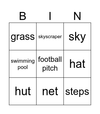 negro Bingo Card