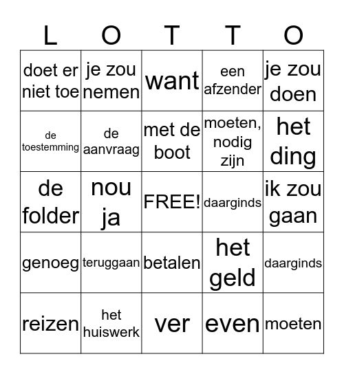 CHAPITRE 06 Bingo Card