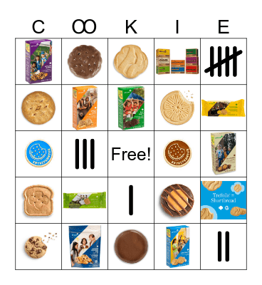 ABC Cookie Bingo Card