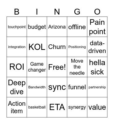 CLB 1/17/24 Bingo Card